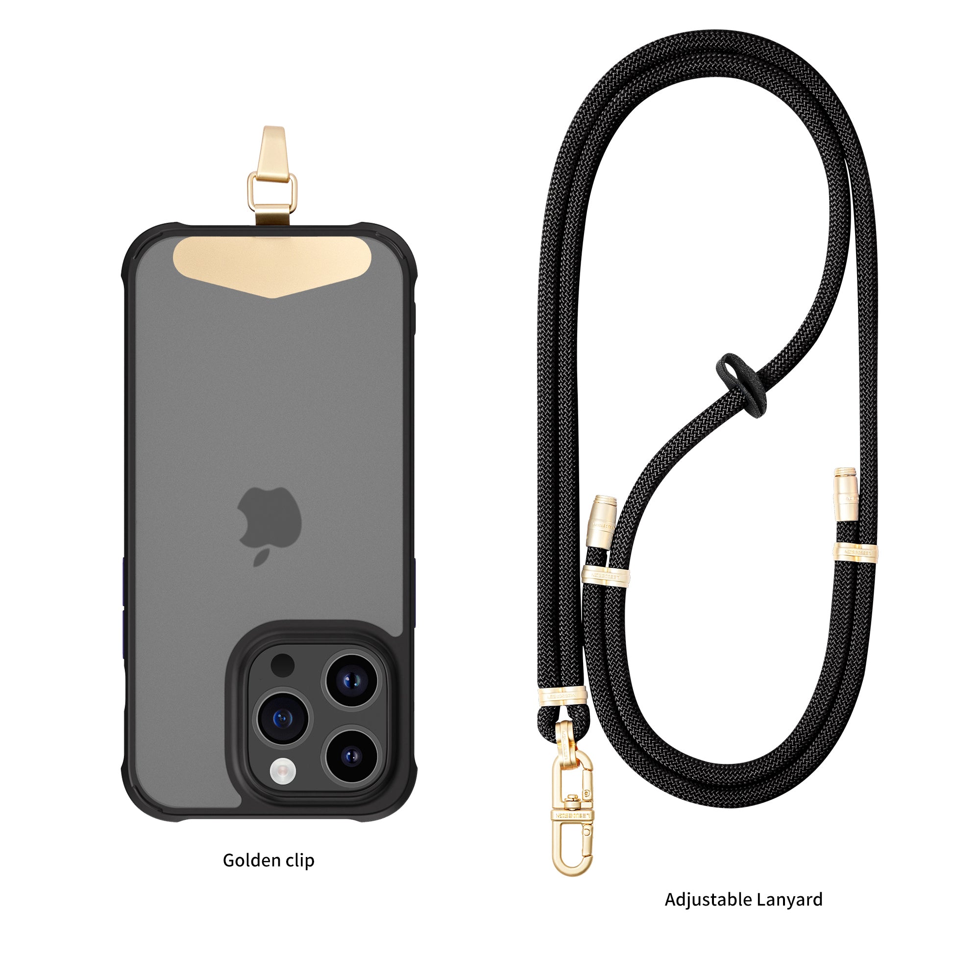 Mobile phone lanyard can be worn diagonally