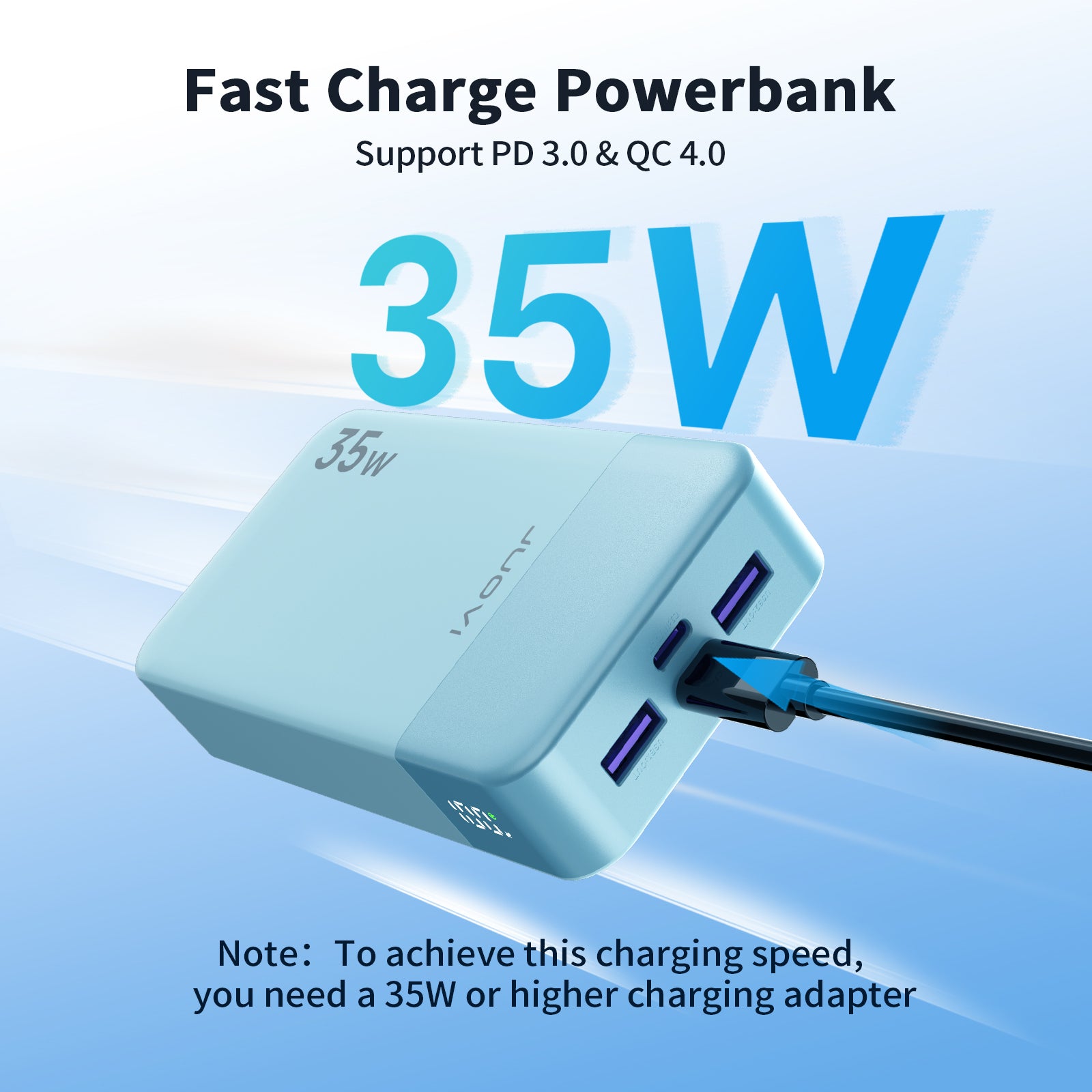 JUOVI PD Power Bank With USB-C 35W 20000mAh