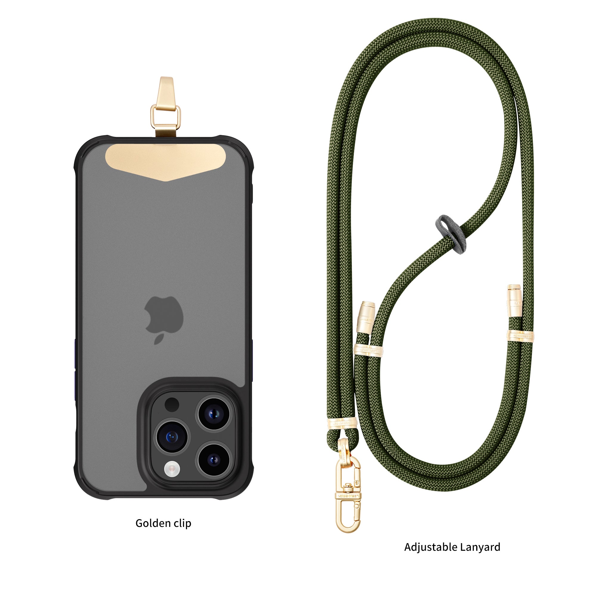 Mobile phone lanyard can be worn diagonally