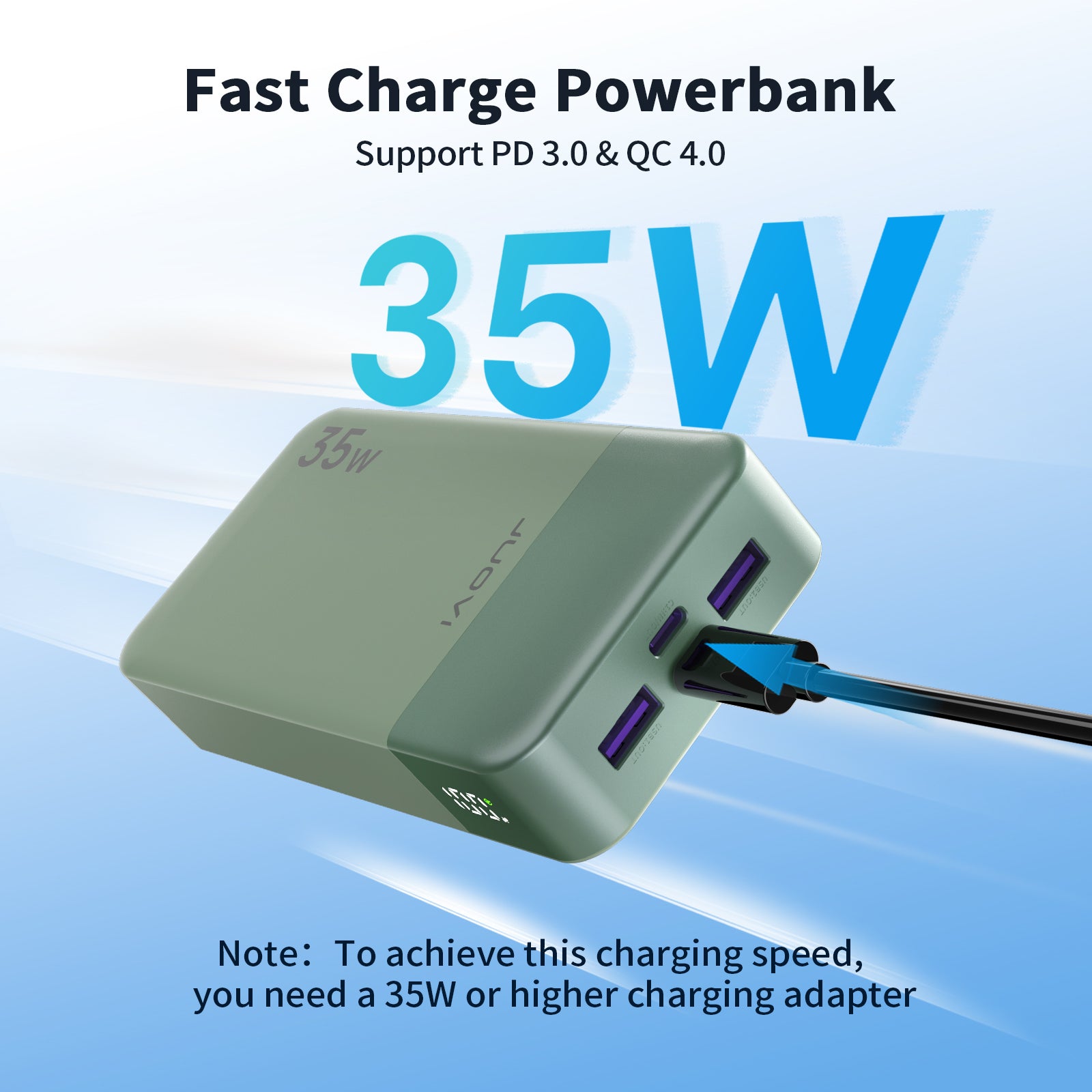 JUOVI PD Power Bank With USB-C 35W 20000mAh