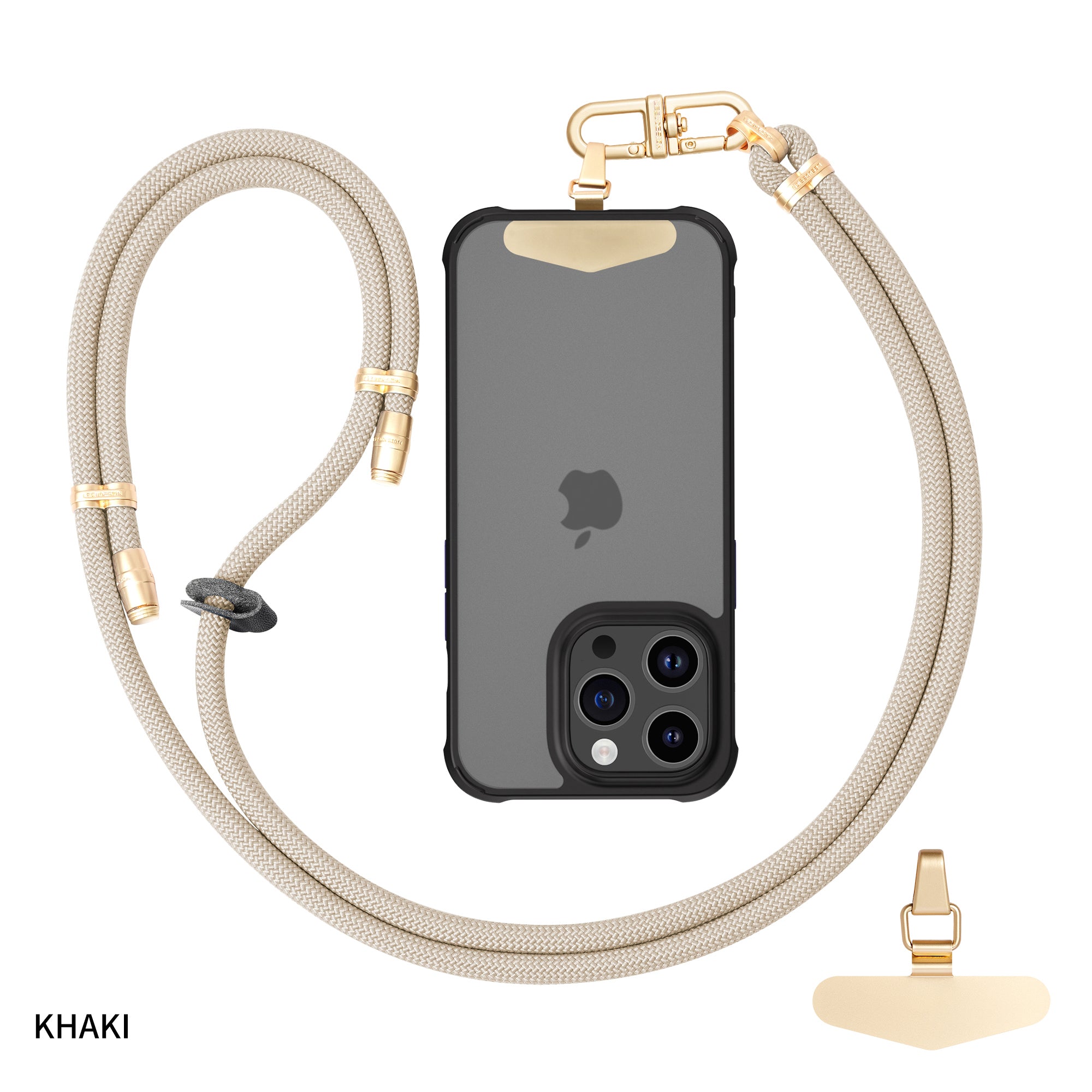 Mobile phone lanyard can be worn diagonally