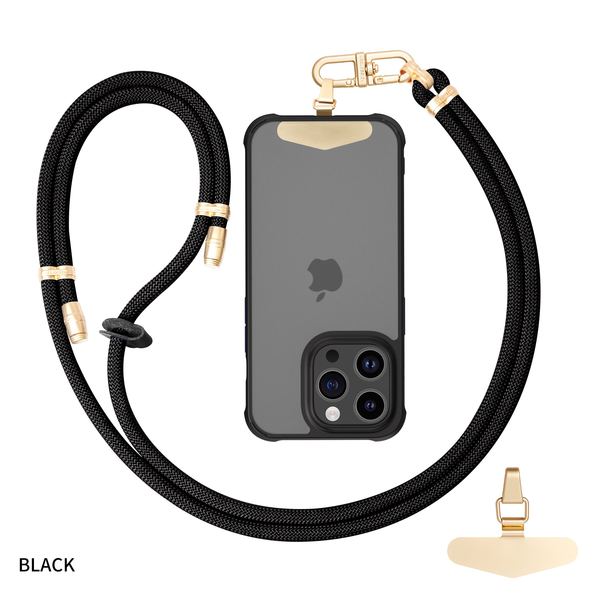 Mobile phone lanyard can be worn diagonally