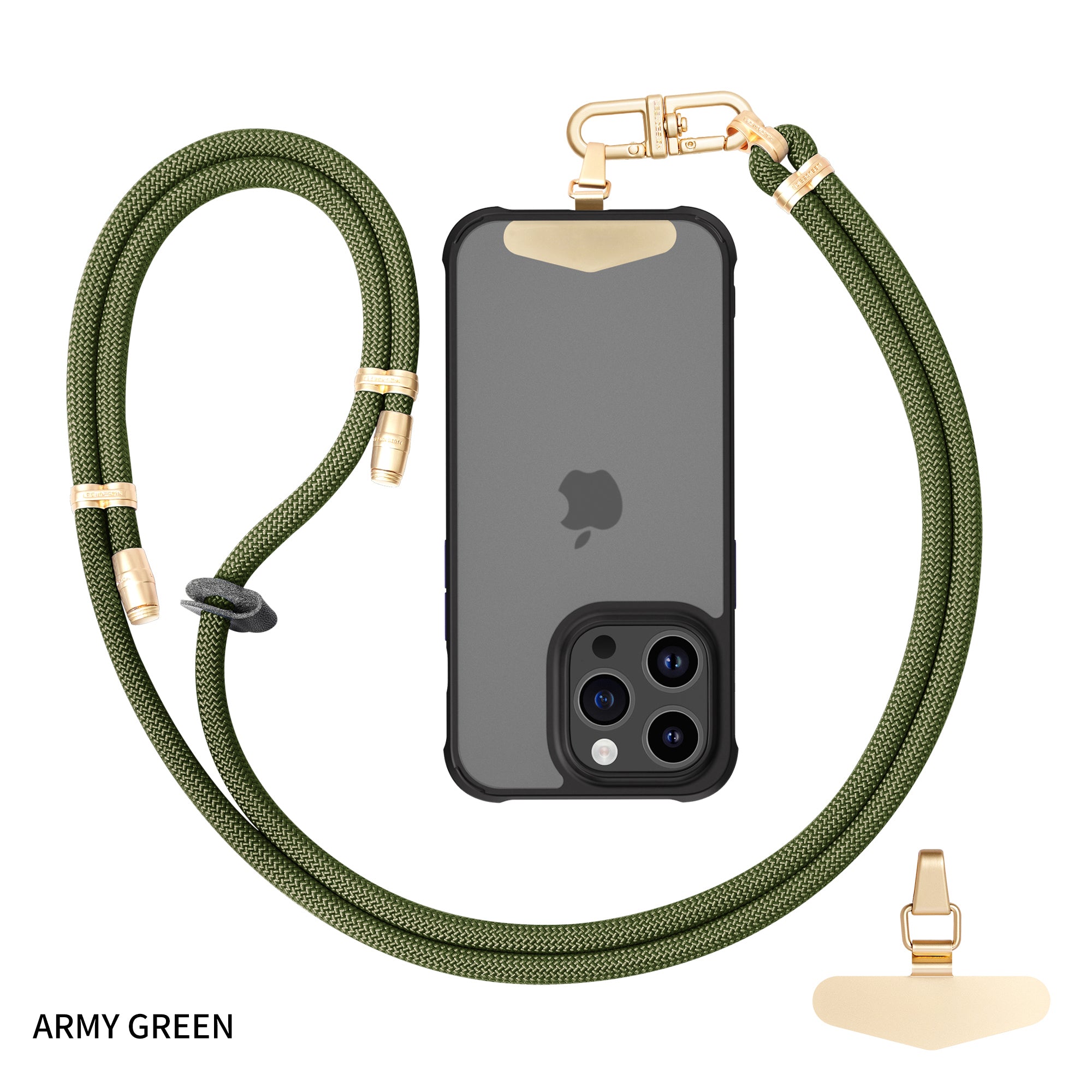 Mobile phone lanyard can be worn diagonally