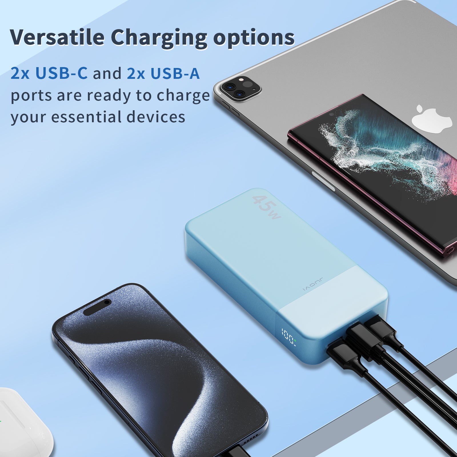 JUOVI PD Power Bank With USB-C 35W 20000mAh