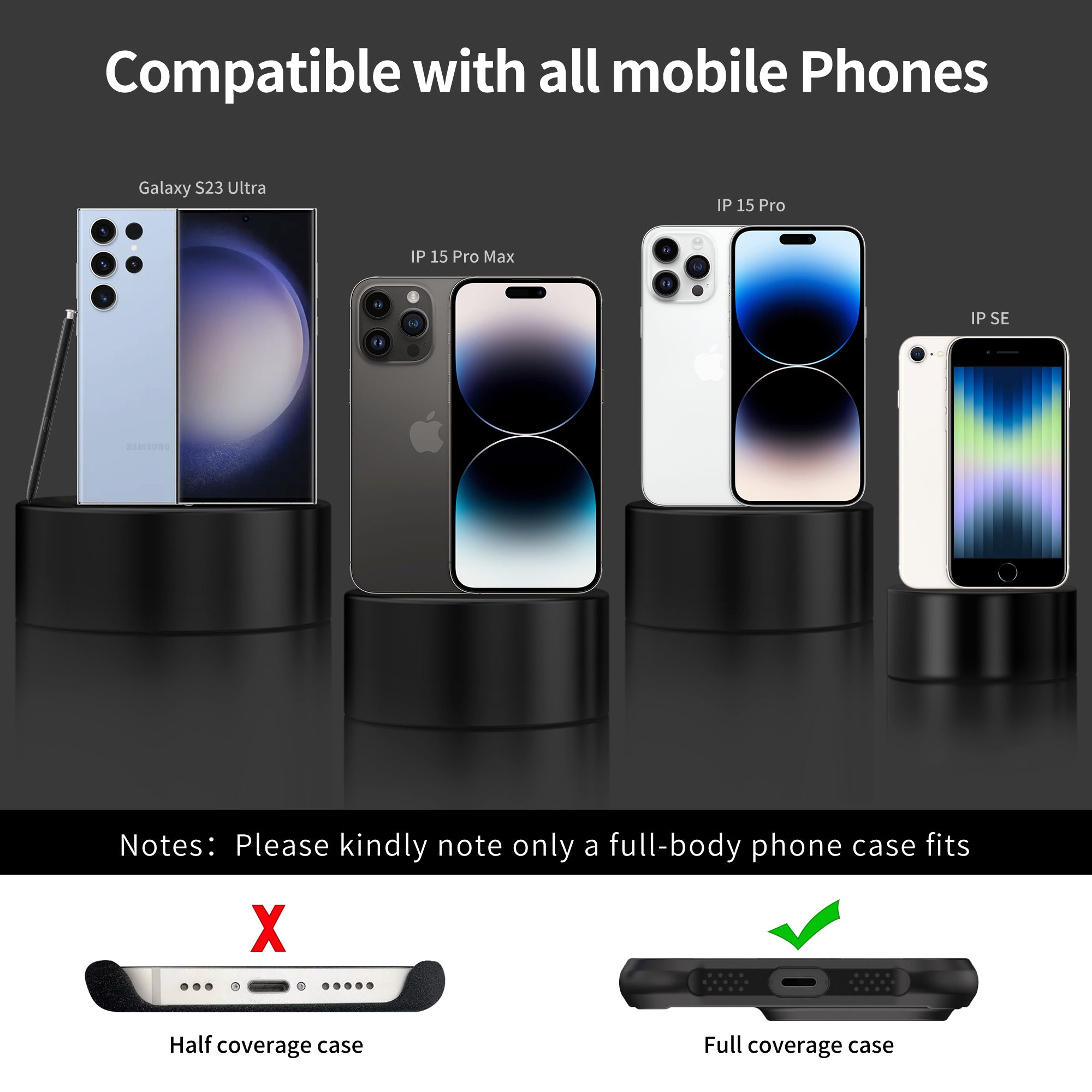 Mobile phone lanyard can be worn diagonally