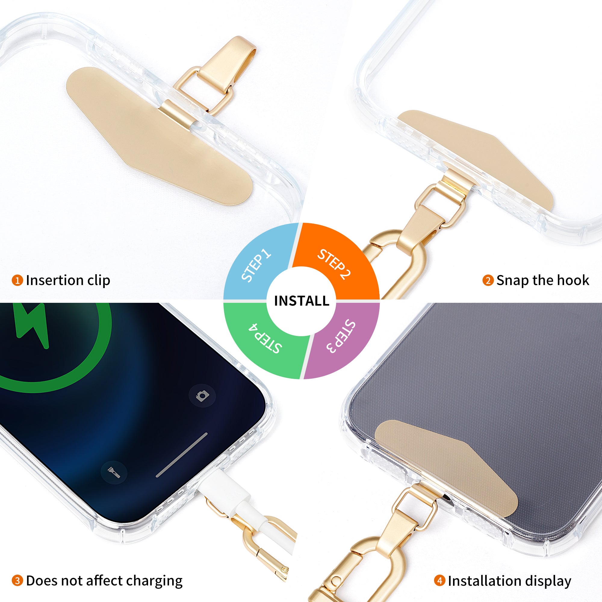 Mobile phone lanyard can be worn diagonally
