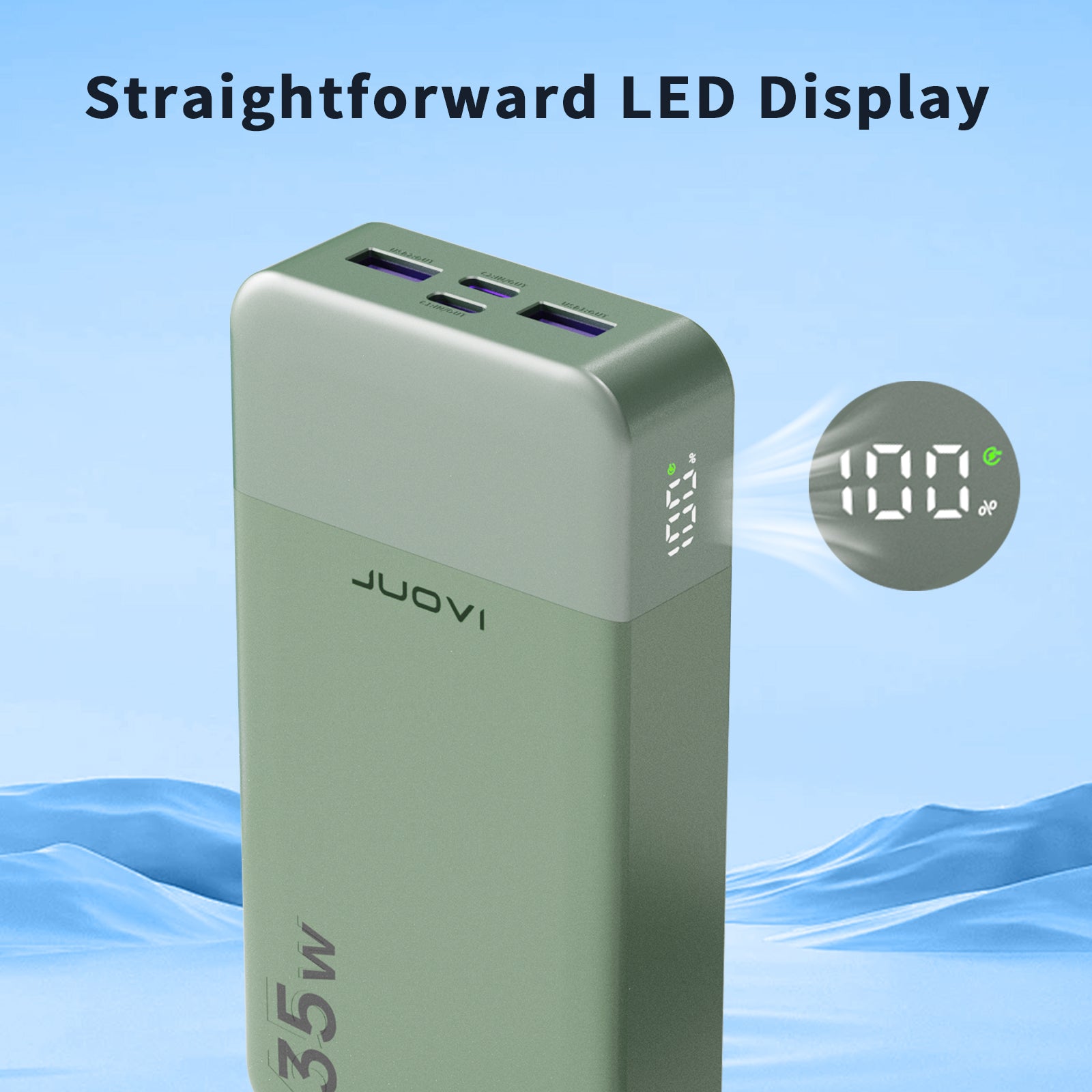 JUOVI PD Power Bank With USB-C 35W 20000mAh