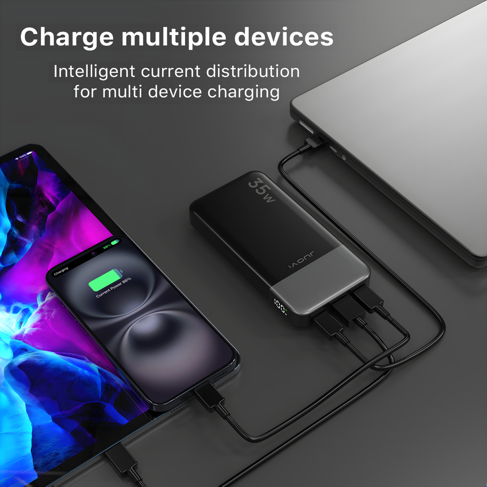JUOVI PD Power Bank With USB-C 35W 10000mAh
