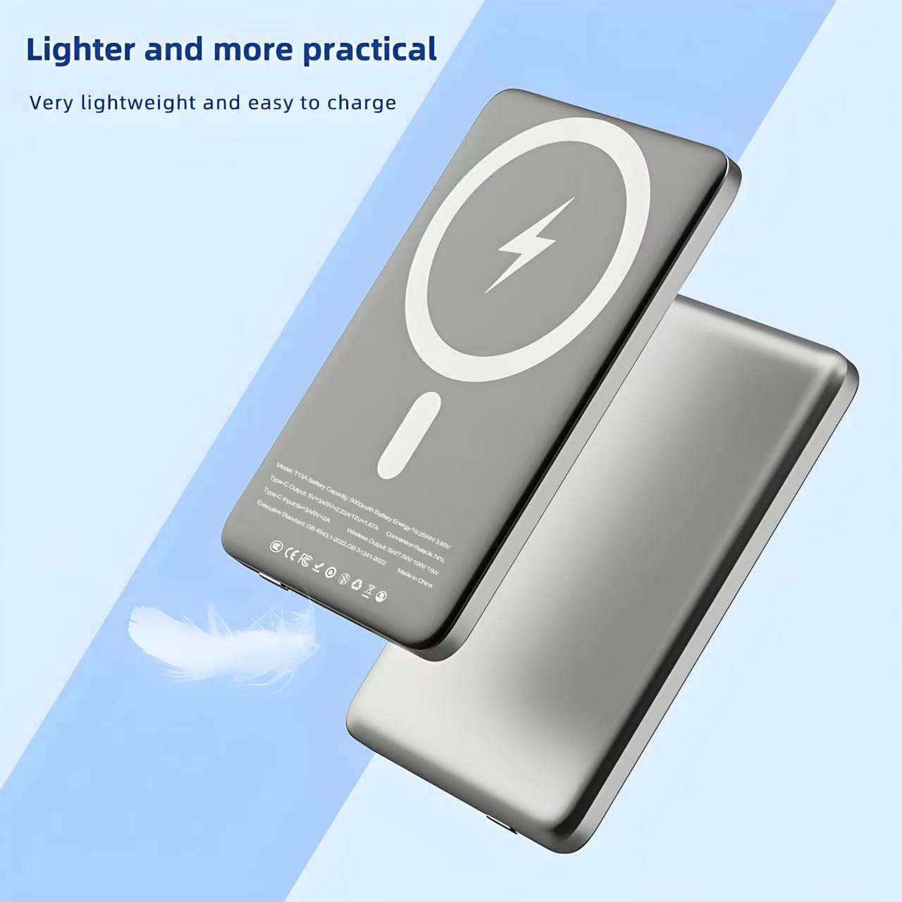 Magsafe Magnetic Wireless Charger Ultra-thin 5000mAh